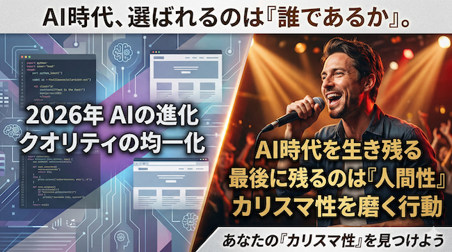 AIに仕事を奪われる時代、最後に残るのは「カリスマ性」だという話